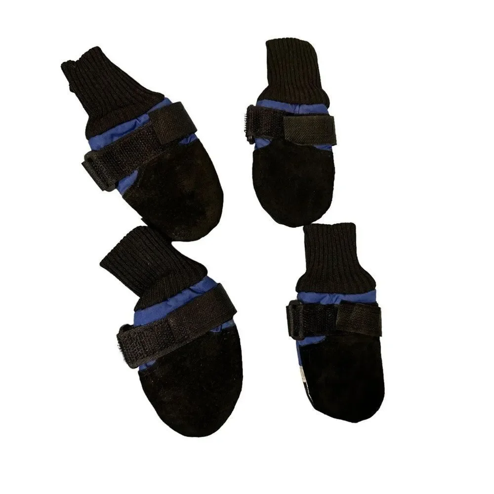 Guardian Gear All Weather Fleece Lined Dog Boots Booties Blue size Small